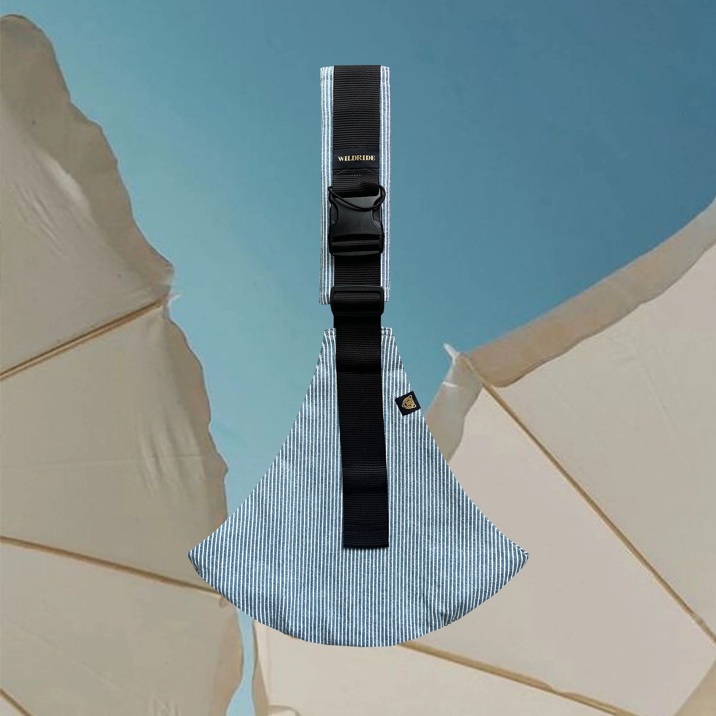 Wildride Carrier Peuterdraagzak Light Denim Stripes