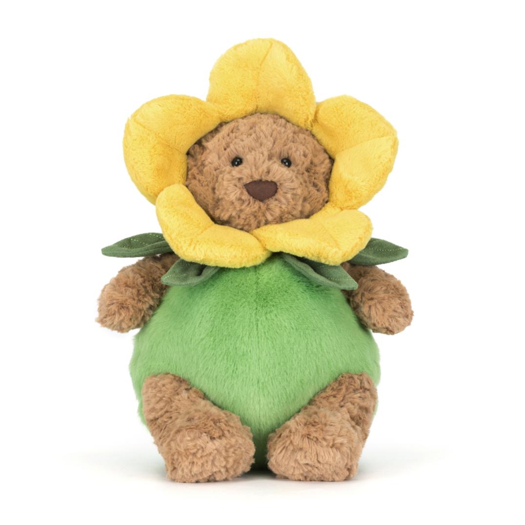 Jellycat Knuffel Bartholomew Bear Daffodil Outfit – Little Wannahaves