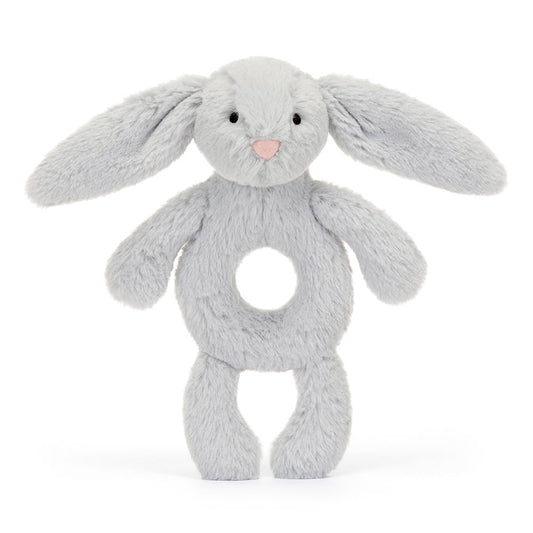Jellycat Knuffel Bashful Silver Bunny Ring Rattle