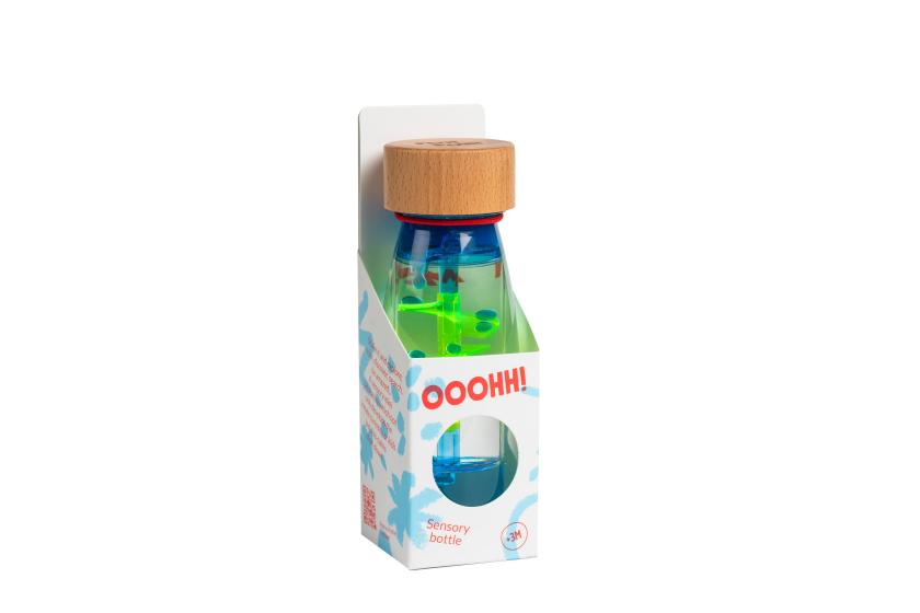 Petit Boum Sensorische Fles Spiraal Blauw – Little Wannahaves