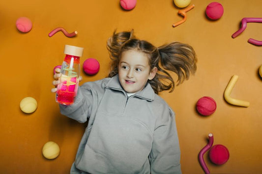 Petit Boum Sensorische Fles Spiraal Roze – Little Wannahaves