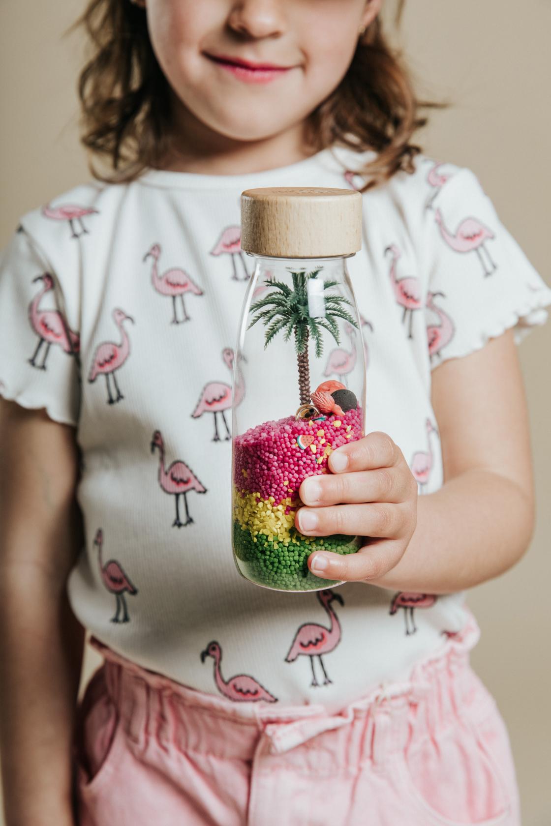 Petit Boum Sensorische Fles Flamingo