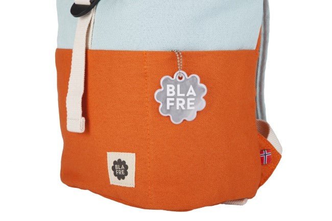 Blafre Roll - top rugzak 1 - 4 jaar oranje + lichtblauw – Little Wannahaves