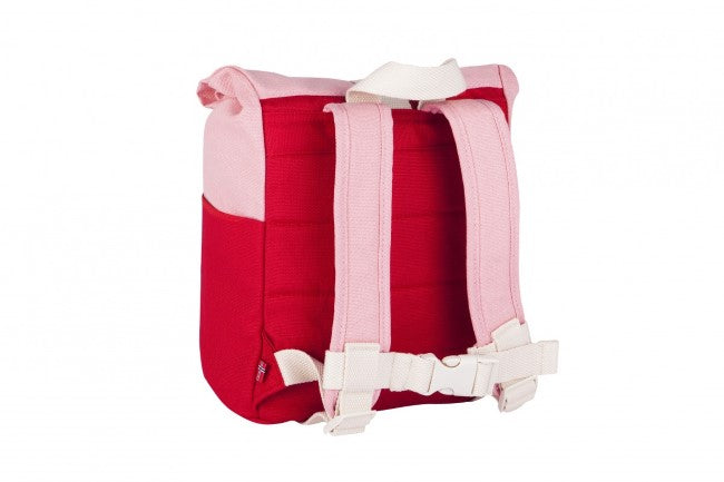 Blafre Roll-top rugzak 1-4 jaar rood + roze