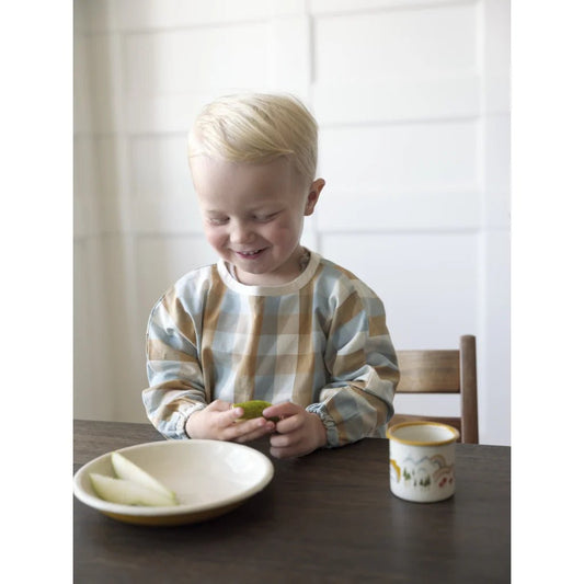 Fabelab Knoeischort Cottage Blue Checks 1 - 3 jaar – Little Wannahaves