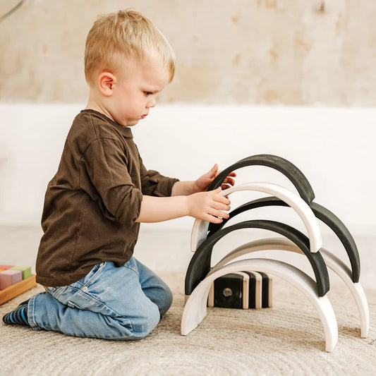 Grimm's Houten Regenboog Monochroom Groot