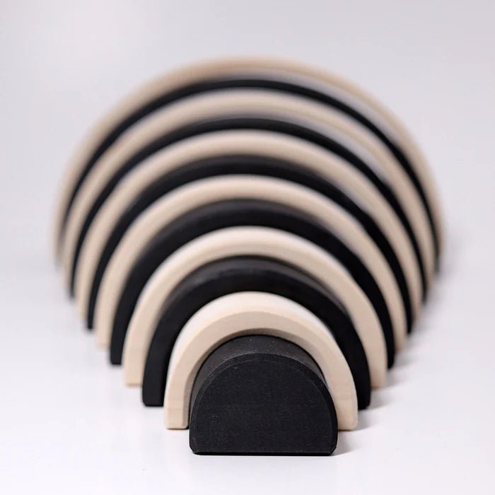 Grimm's Houten Regenboog Monochroom Groot – Little Wannahaves