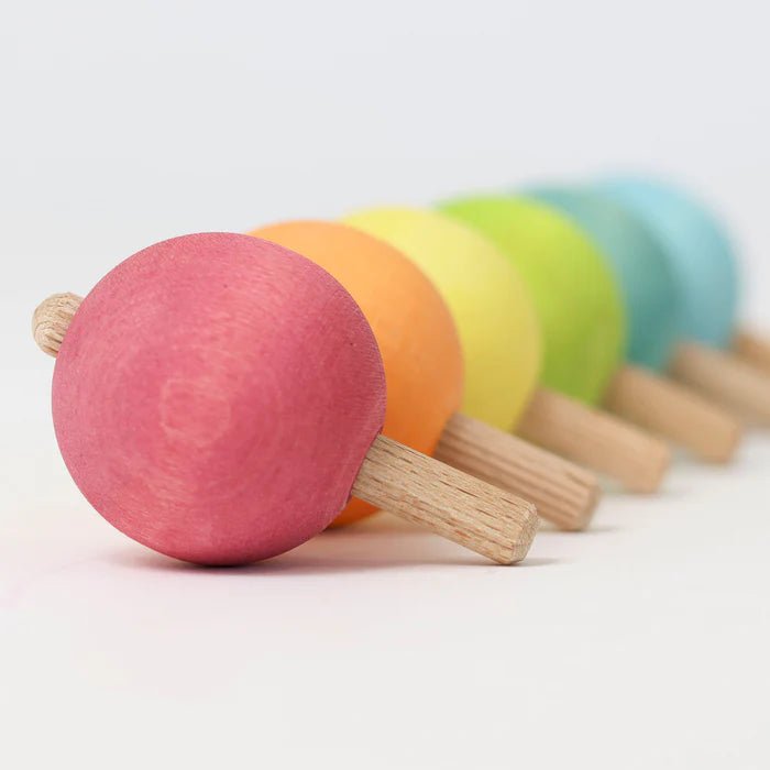 Grimm's Pastel Houten Tol (6 stuks) – Little Wannahaves