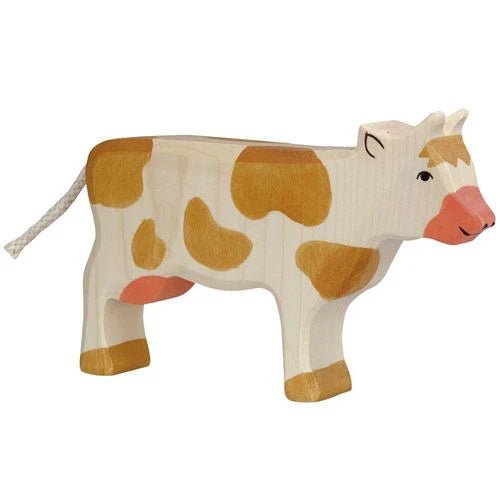 Holztiger Houten Koe staand bruin – Little Wannahaves