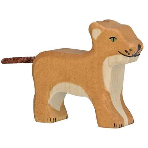 Holztiger Houten Leeuw klein staand