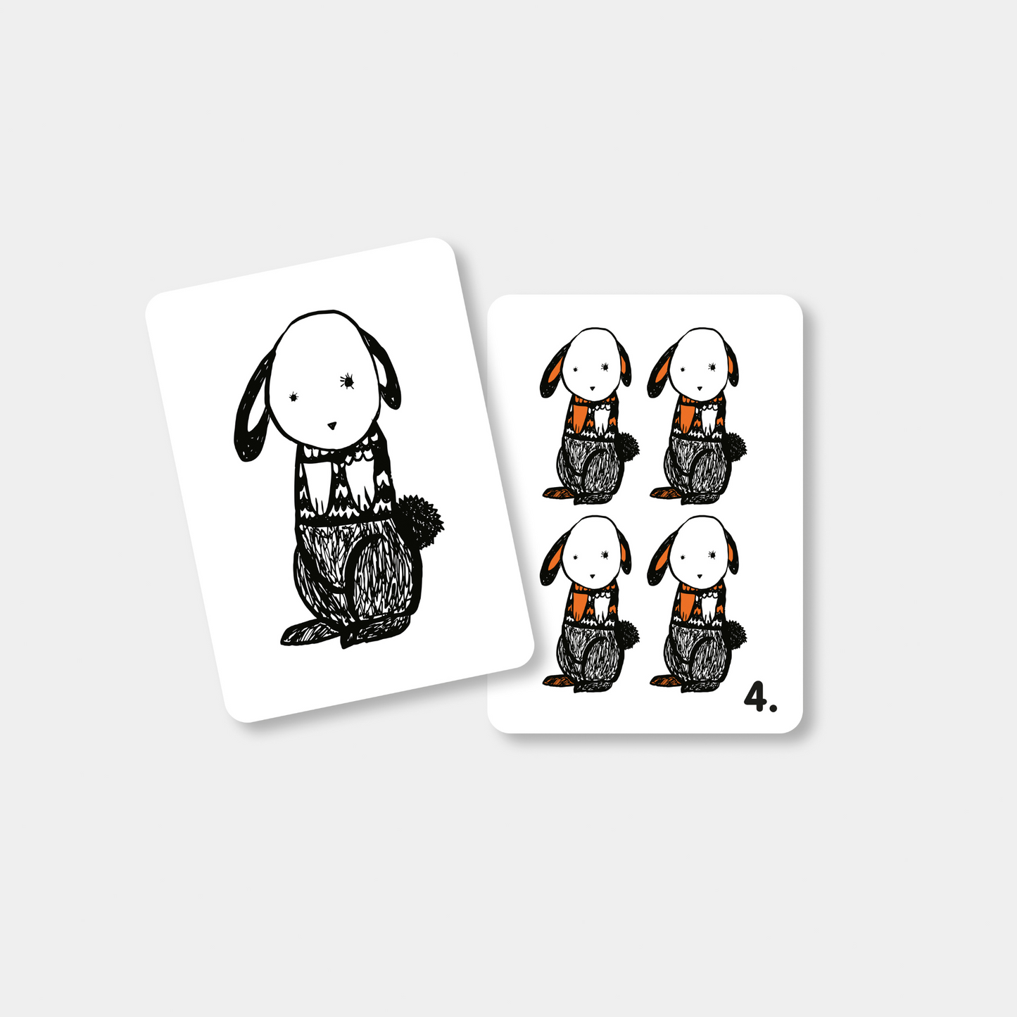 Mini Coco zwart-wit kijkkaarten Boerderij | baby flash cards