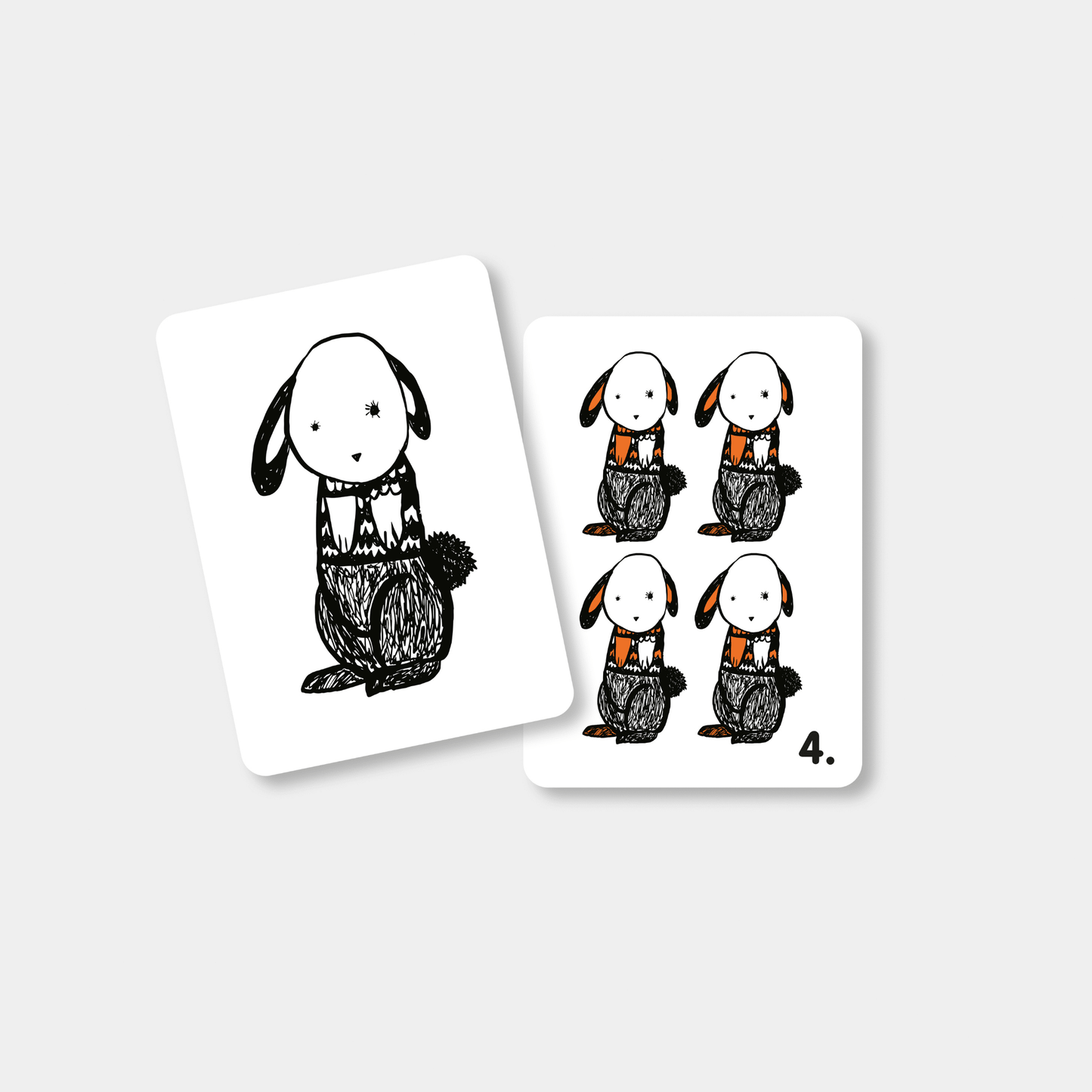 Mini Coco zwart - wit kijkkaarten Boerderij | baby flash cards – Little Wannahaves