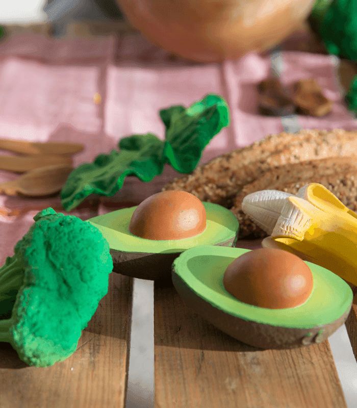 Oli & Carol Bijt- en Badspeelgoed Avocado