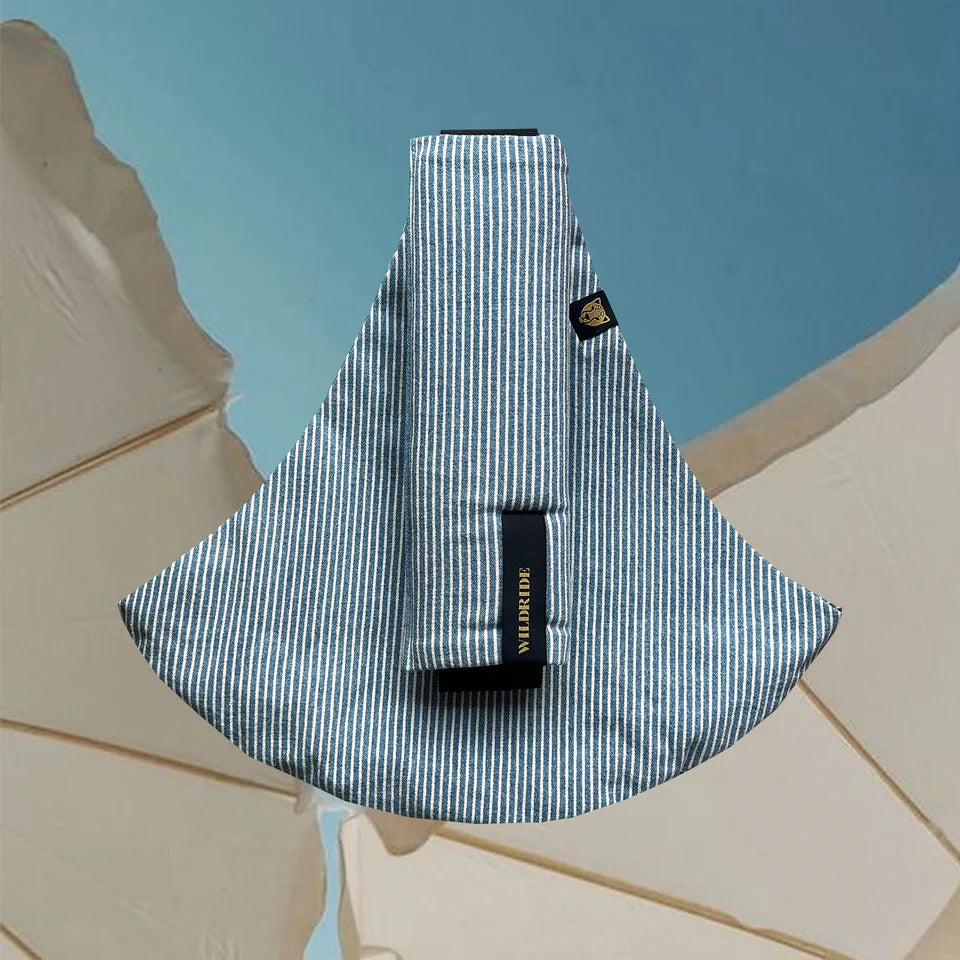 Wildride Carrier Peuterdraagzak Light Denim Stripes