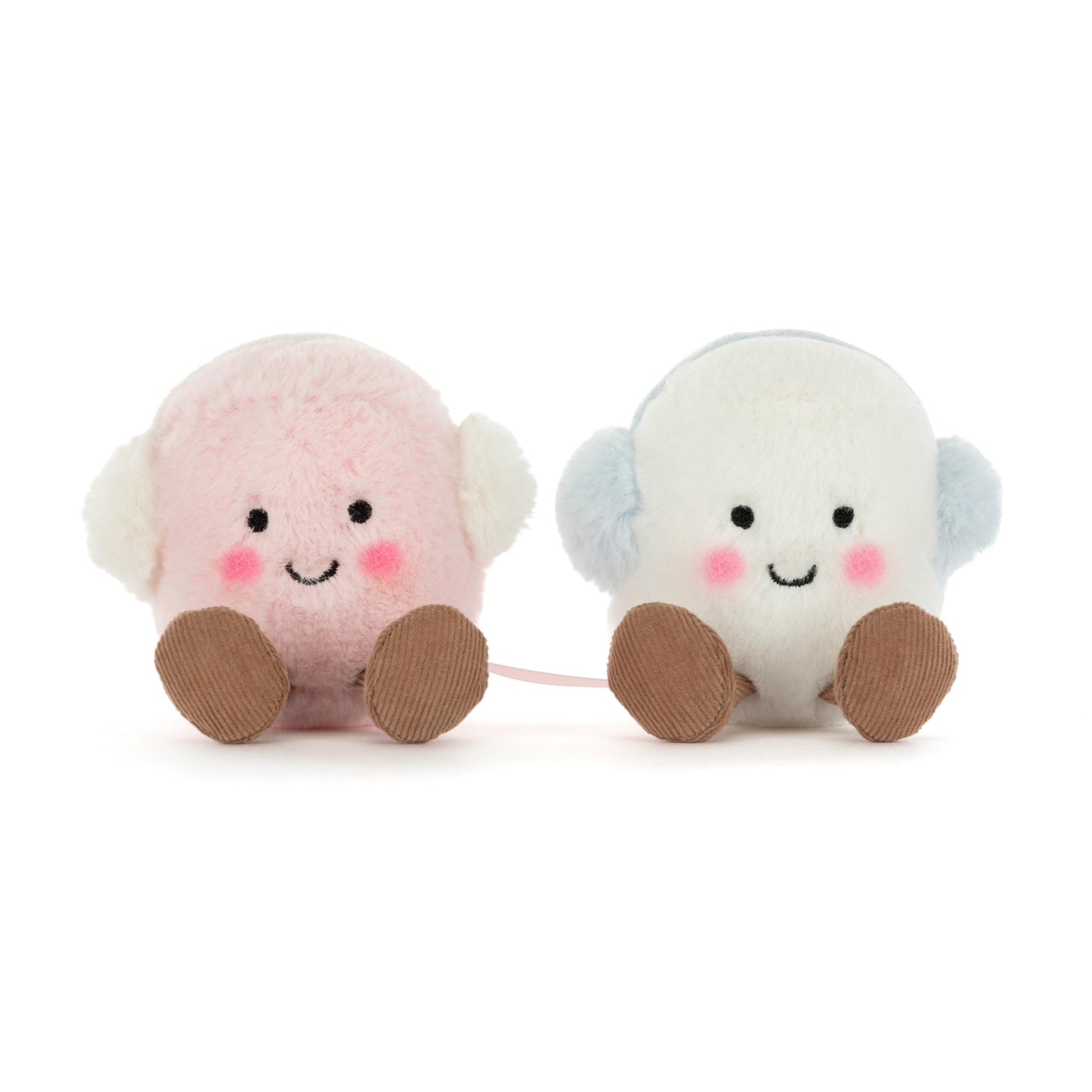 Jellycat Knuffel Amuseables Toastie Pink and White Marshmallows