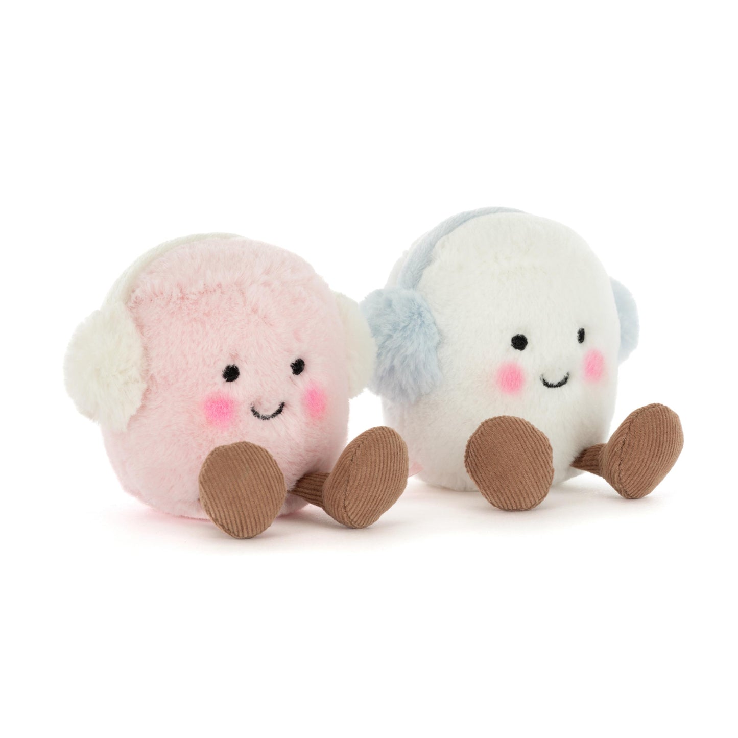 Jellycat Knuffel Amuseables Toastie Pink and White Marshmallows