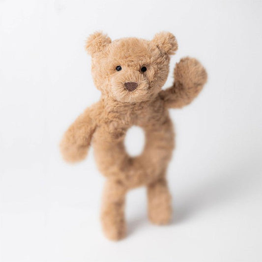 Jellycat Knuffel Bartholomew Bear Ring Rattle – Little Wannahaves