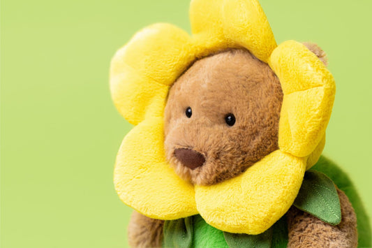 Jellycat Knuffel Bartholomew Bear Daffodil Outfit – Little Wannahaves
