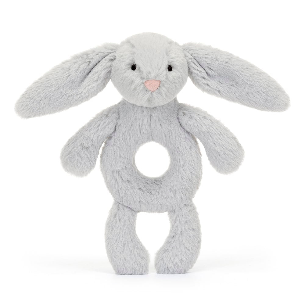 Jellycat Knuffel Bashful Silver Bunny Ring Rattle