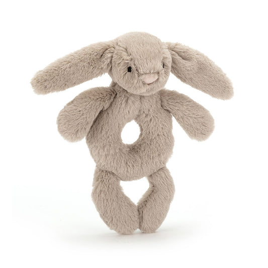 Jellycat Knuffel Bashful Beige Bunny Ring Rattle
