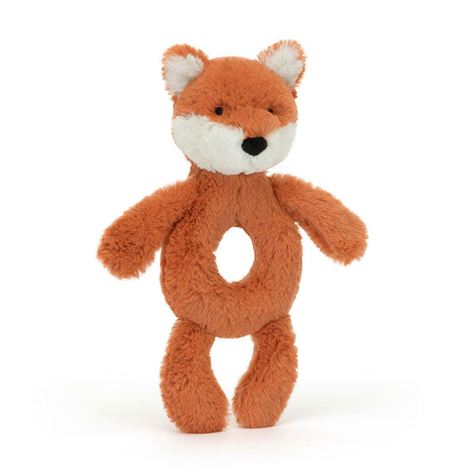 Jellycat Knuffel Bashul Fox Cub Ring Rattle