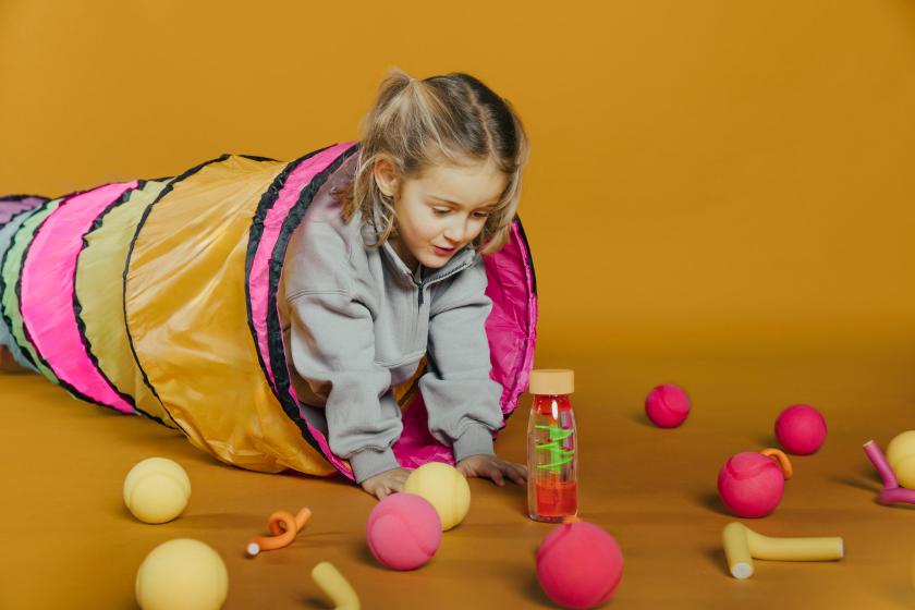 Petit Boum Sensorische Fles Spiraal Roze