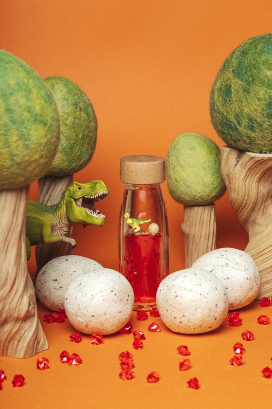 Petit Boum Sensorische Fles T-Rex