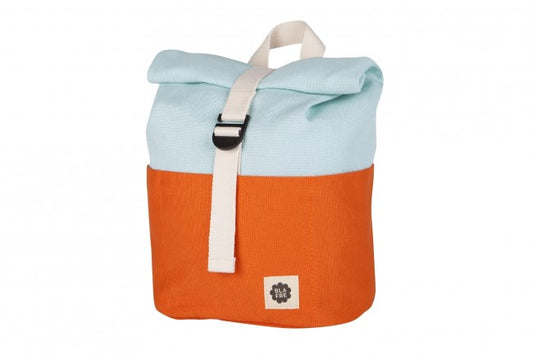 Blafre Roll-top rugzak 1-4 jaar oranje + lichtblauw
