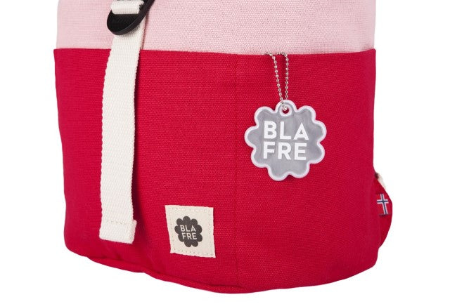 Blafre Roll-top rugzak 1-4 jaar rood + roze