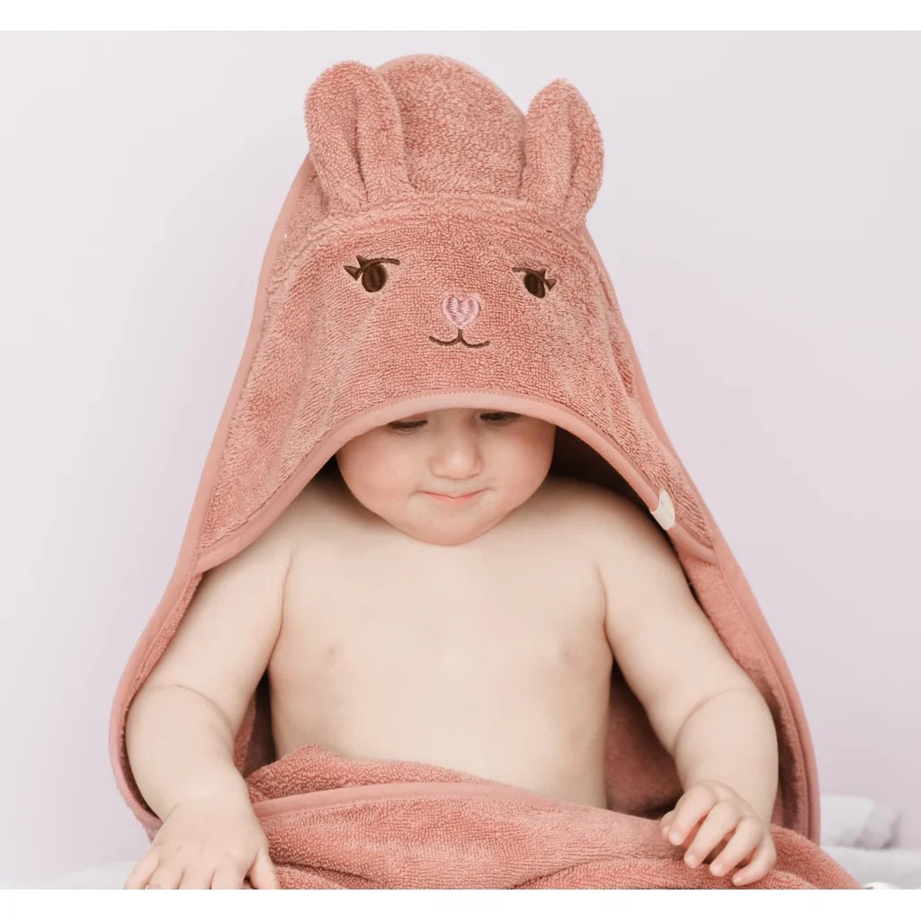 Fabelab Badcape Bunny Ash Rose – Little Wannahaves