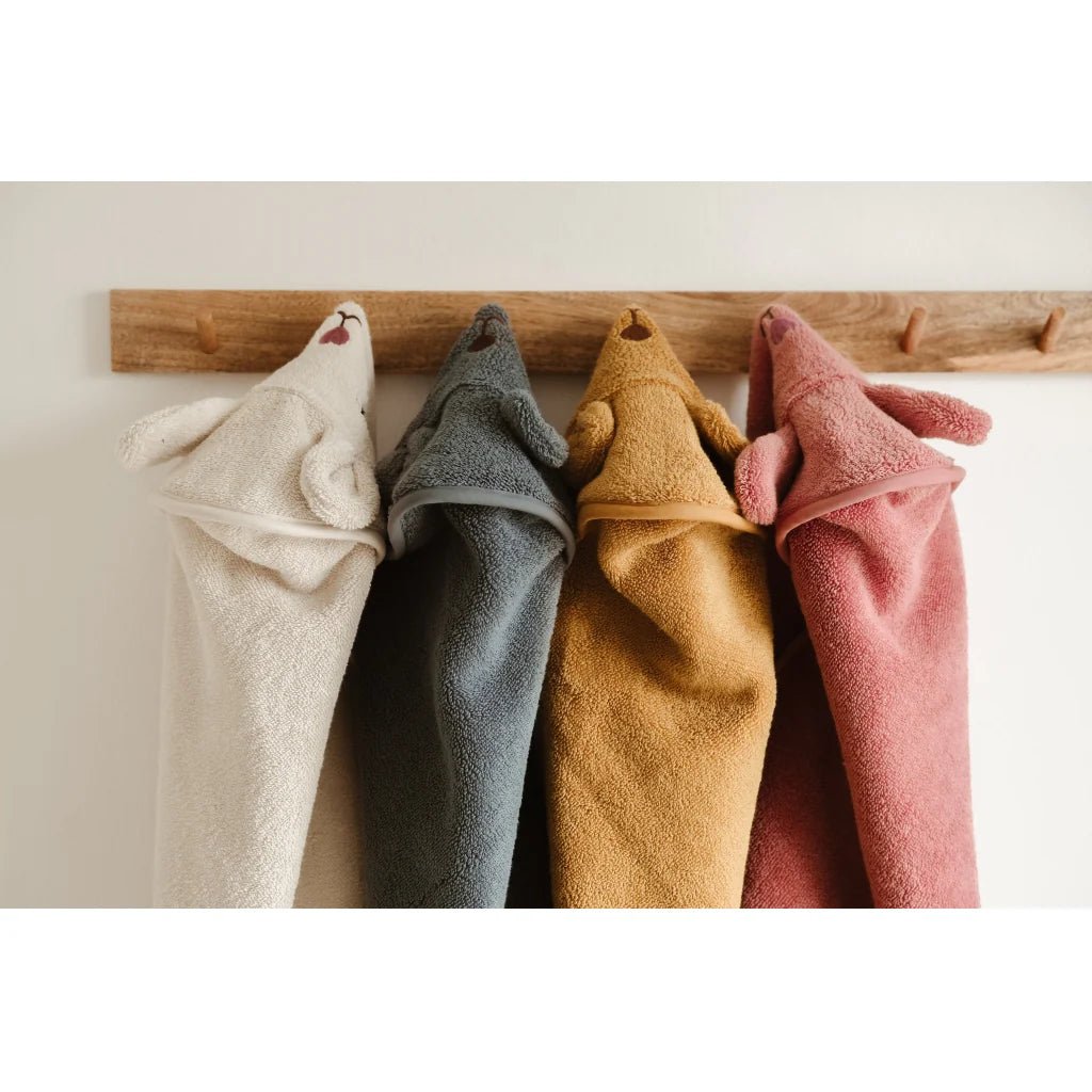 Fabelab Badcape Bunny Ash Rose – Little Wannahaves