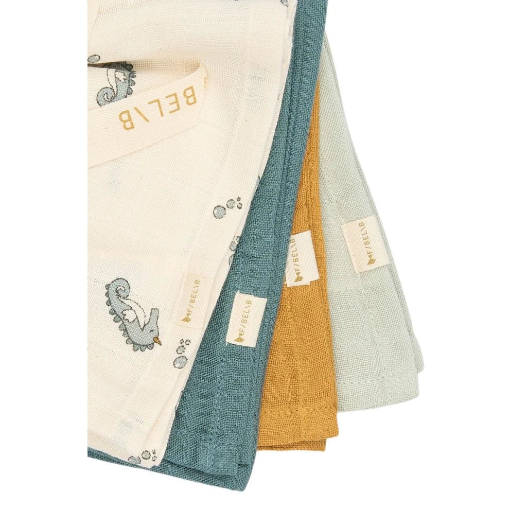 Fabelab Hydrofieldoeken 4 - pack - Under the Sea – Little Wannahaves