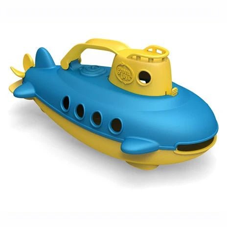Green Toys Duikboot Geel/Blauw met Handvat – Little Wannahaves
