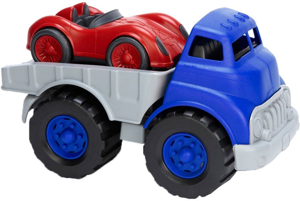 Green Toys Autotransporter met Raceauto – Little Wannahaves