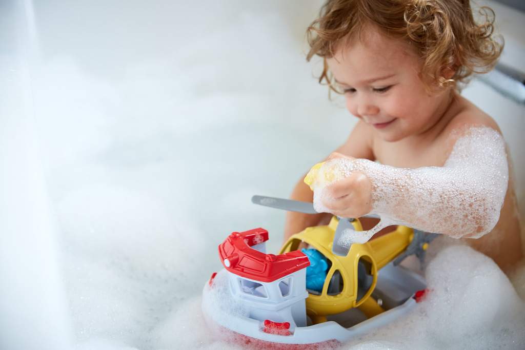 Green Toys Reddingsboot met Helikopter – Little Wannahaves