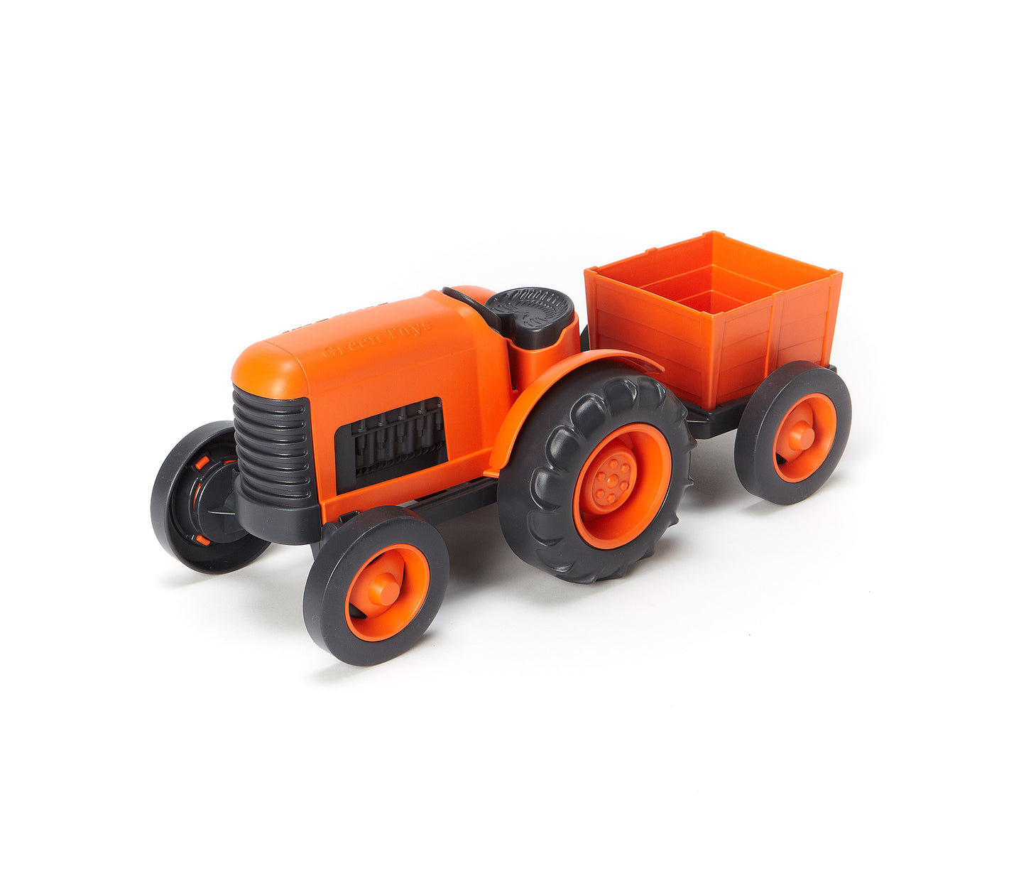 Green Toys Tractor Oranje – Little Wannahaves