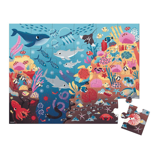 Janod Magische Puzzel - De Oceaan (24 stukjes) – Little Wannahaves