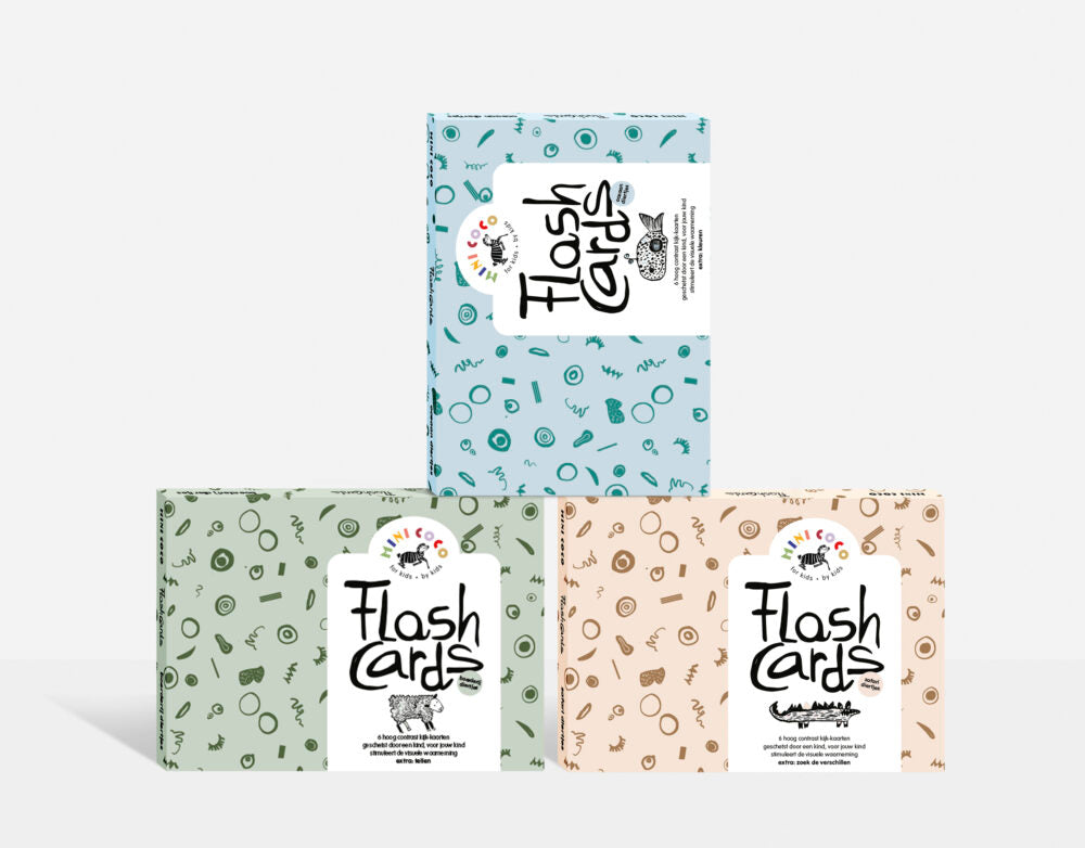 Mini Coco zwart-wit kijkkaarten Boerderij | baby flash cards