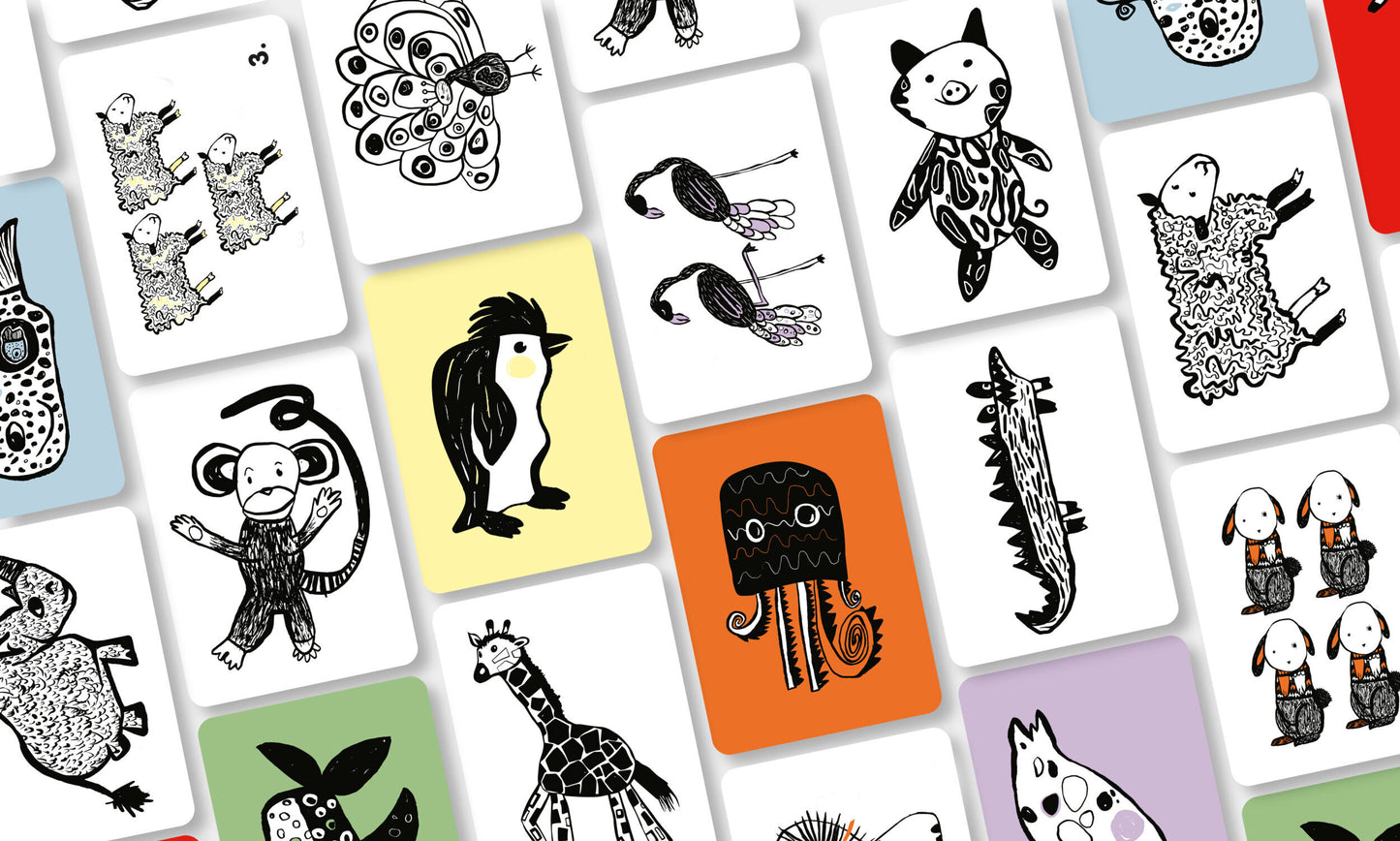 Mini Coco zwart-wit kijkkaarten Oceaan | baby flash cards