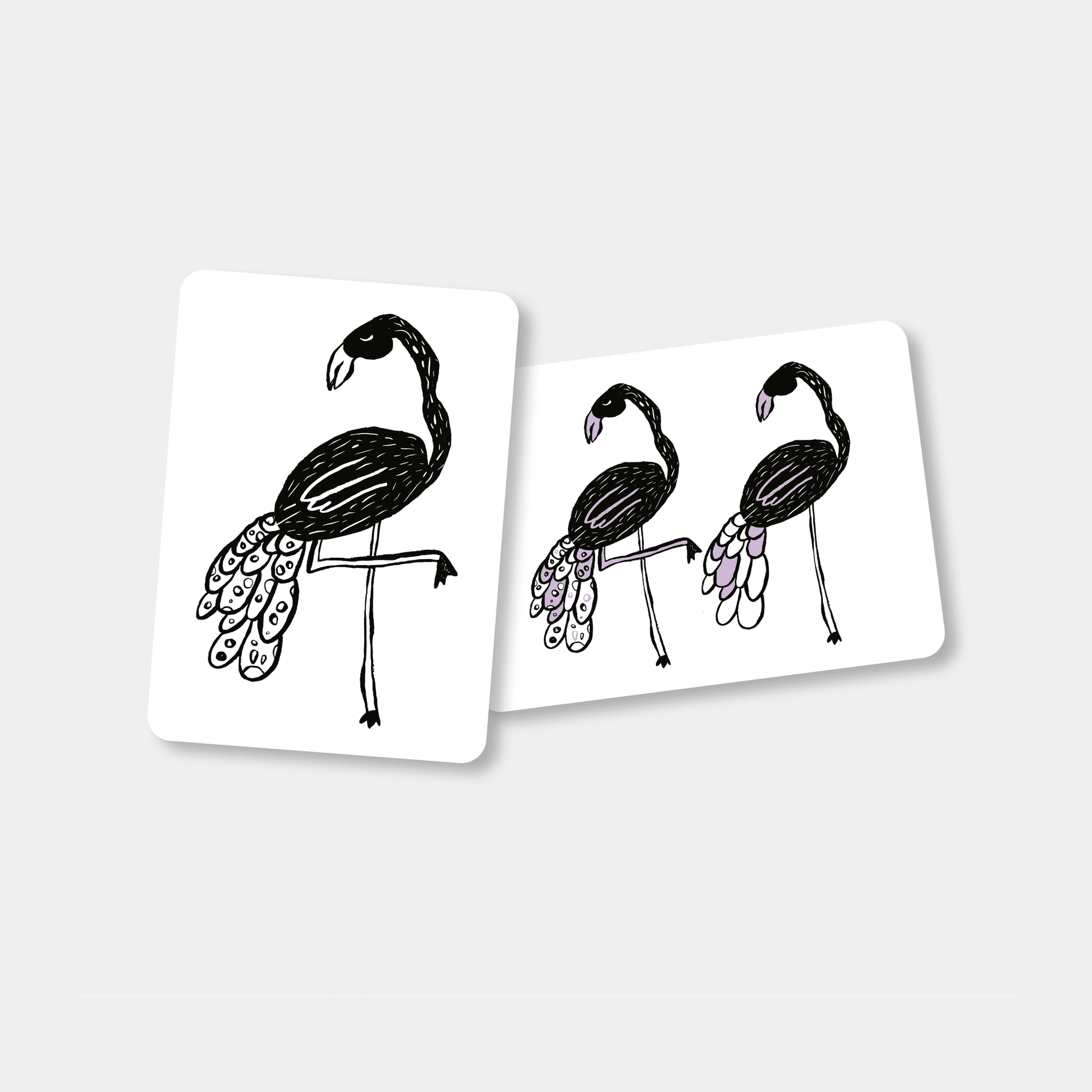 Mini Coco zwart - wit kijkkaarten Safari | baby flash cards – Little Wannahaves