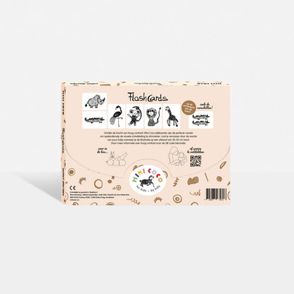 Mini Coco zwart - wit kijkkaarten Safari | baby flash cards – Little Wannahaves