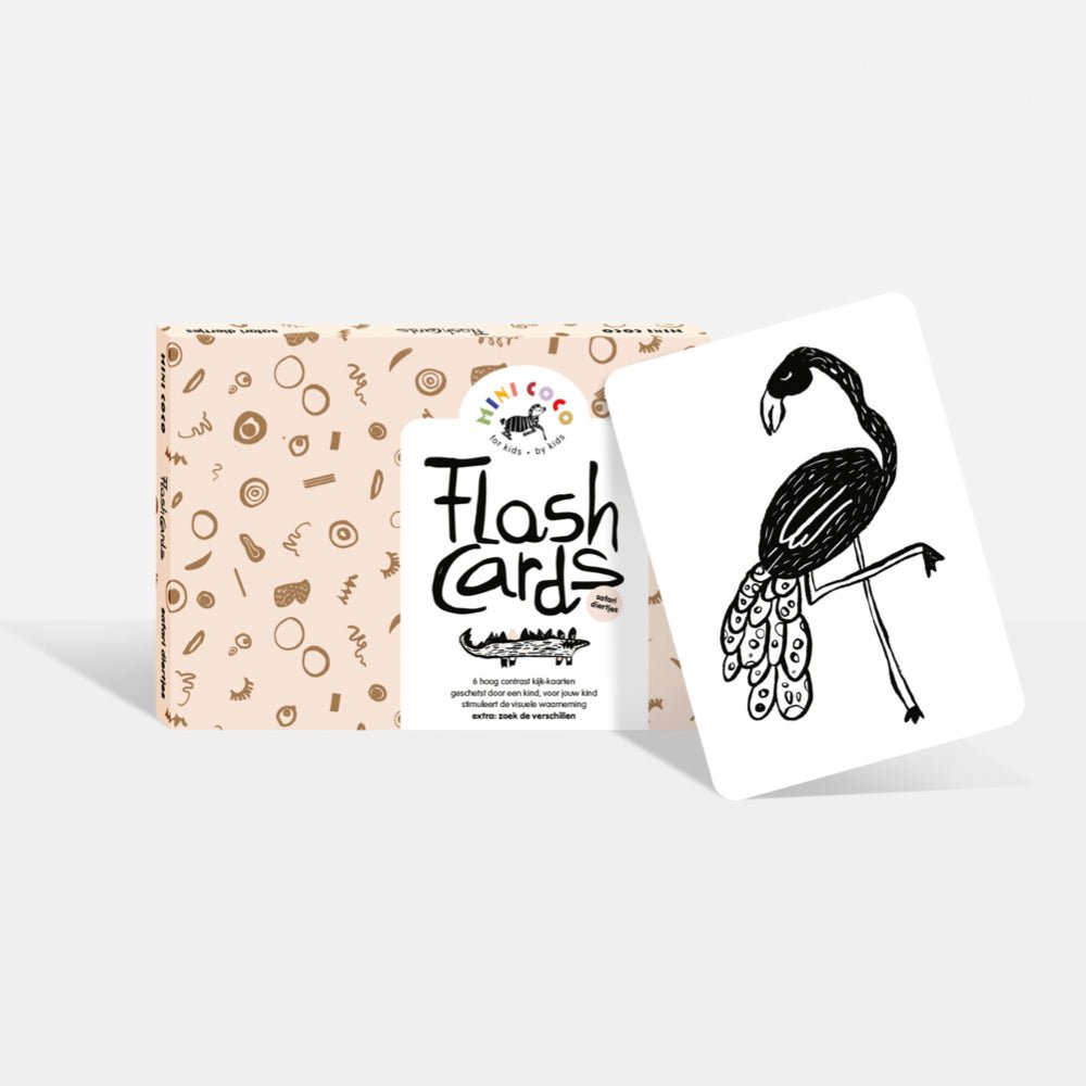 Mini Coco zwart - wit kijkkaarten Safari | baby flash cards – Little Wannahaves