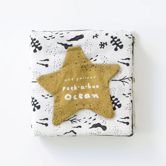 Wee Gallery Peek - a - Boo Ocean – zwart - wit knisperboekje – Little Wannahaves